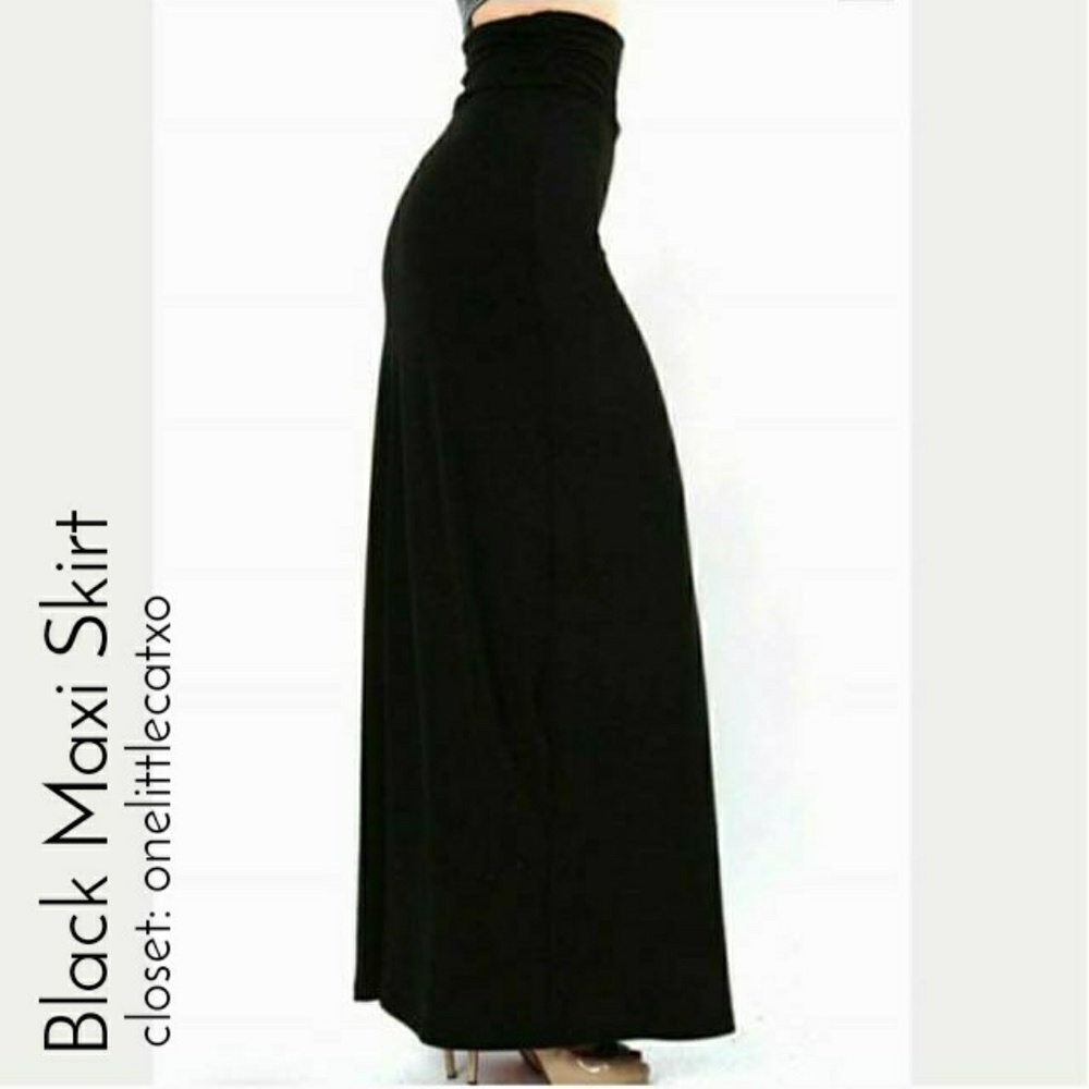 ⚜3 for 35⚜Zenana Outfitters Black Maxi Skirt
